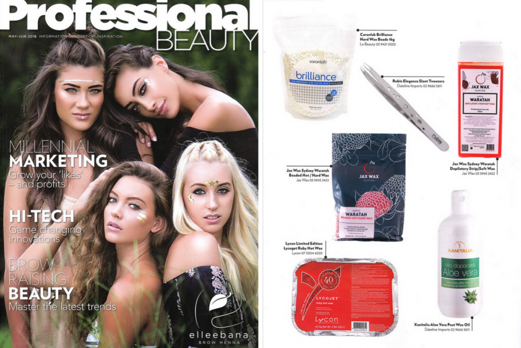 Rubis im australischen Fachmagazin PROFESSIONAL BEAUTY