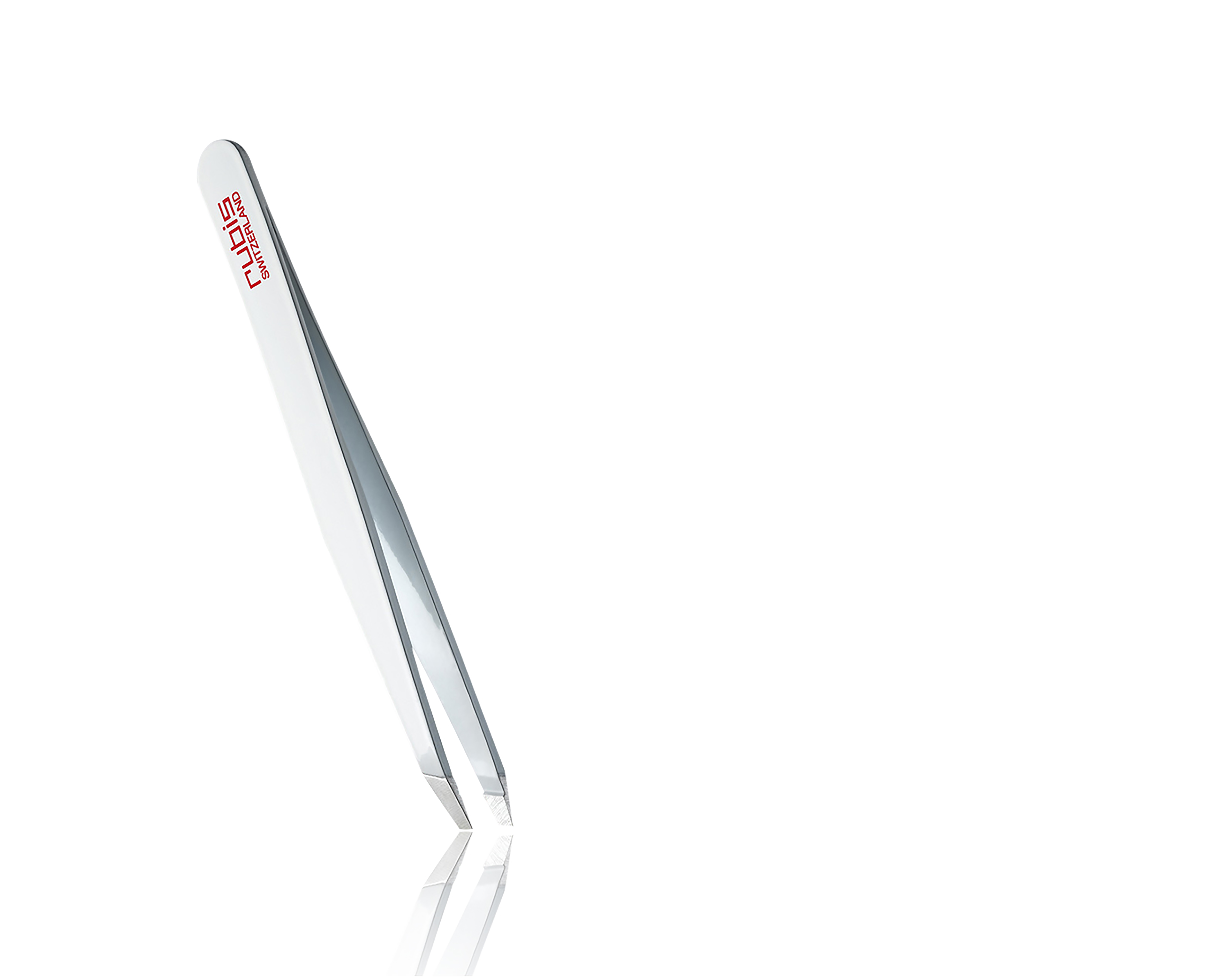 Pinzette Classic Satin Swiss Cross Weiss