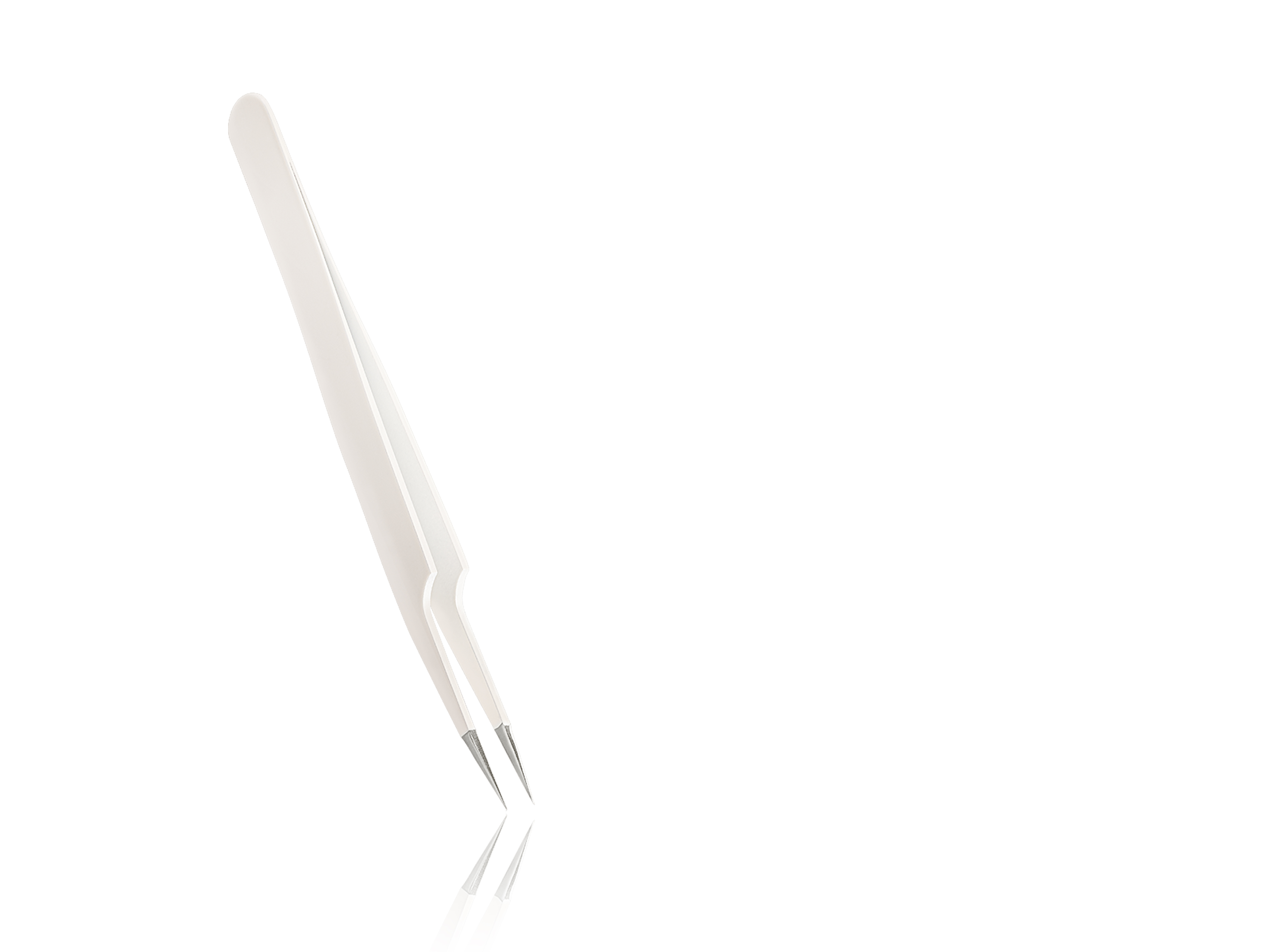Wimpern Pinzette Pointed Weiss