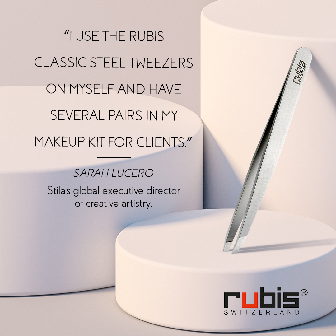 Sarah Lucero by Stila's approves Rubis Tweezers