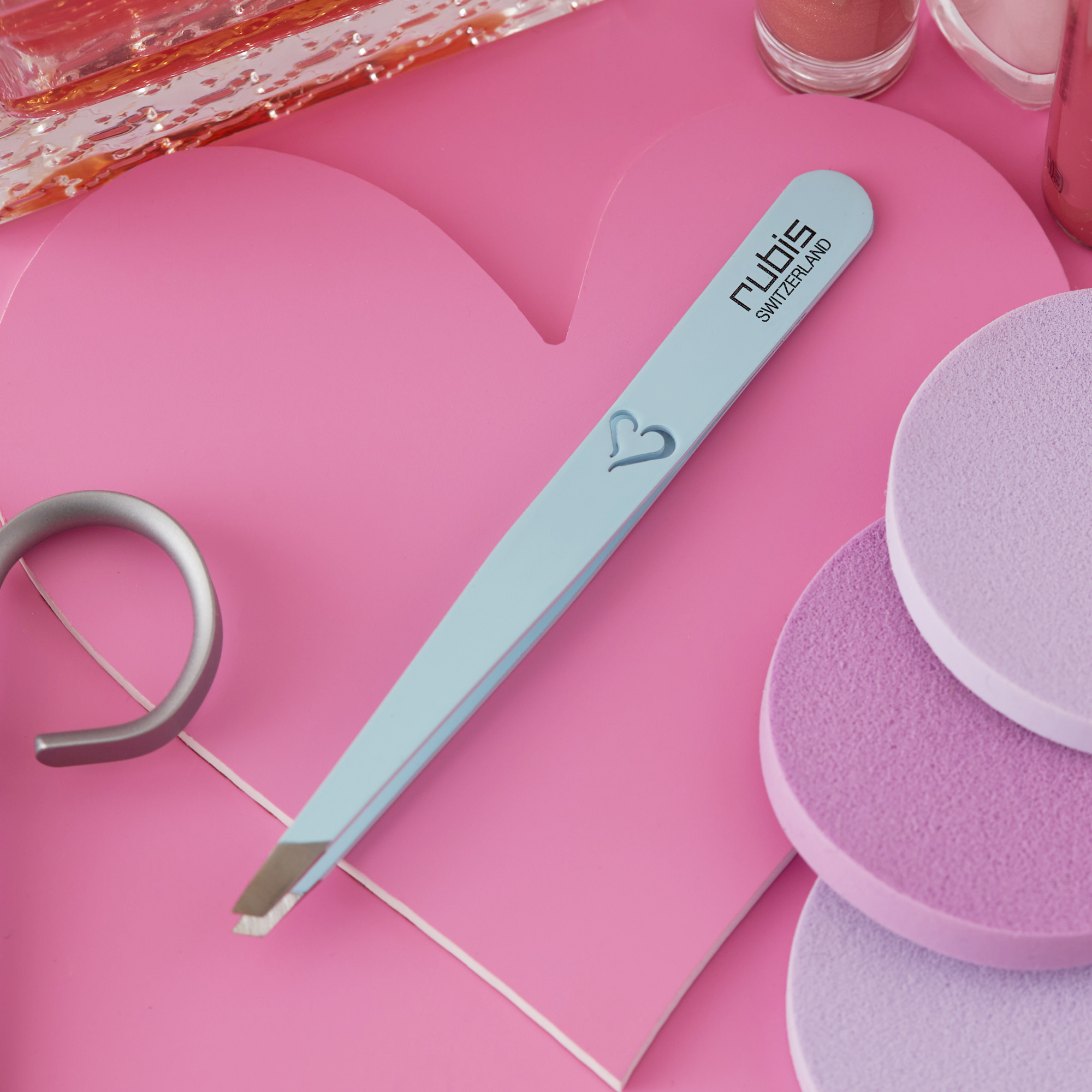 Pinzette Classic Herz Himmelblau