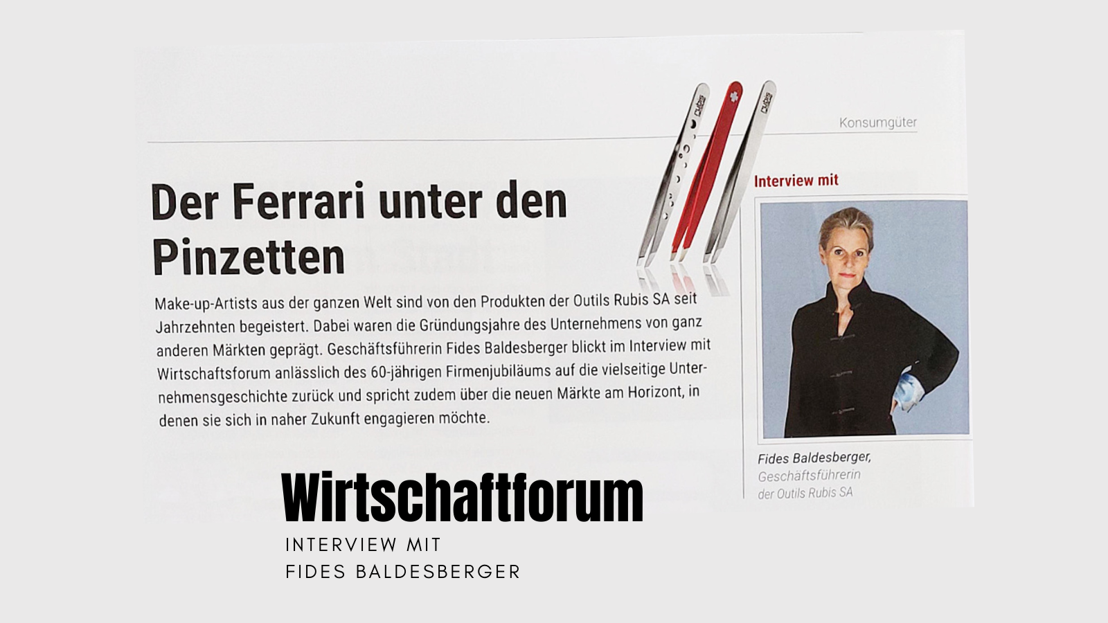Interview mit Fides Baldesberger im Wirtschaftforum
