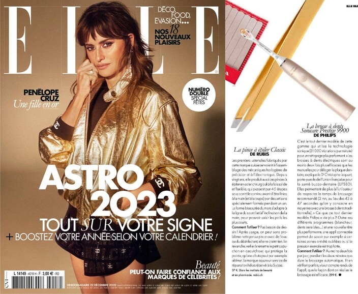 Rubis sur Elle Magazine
